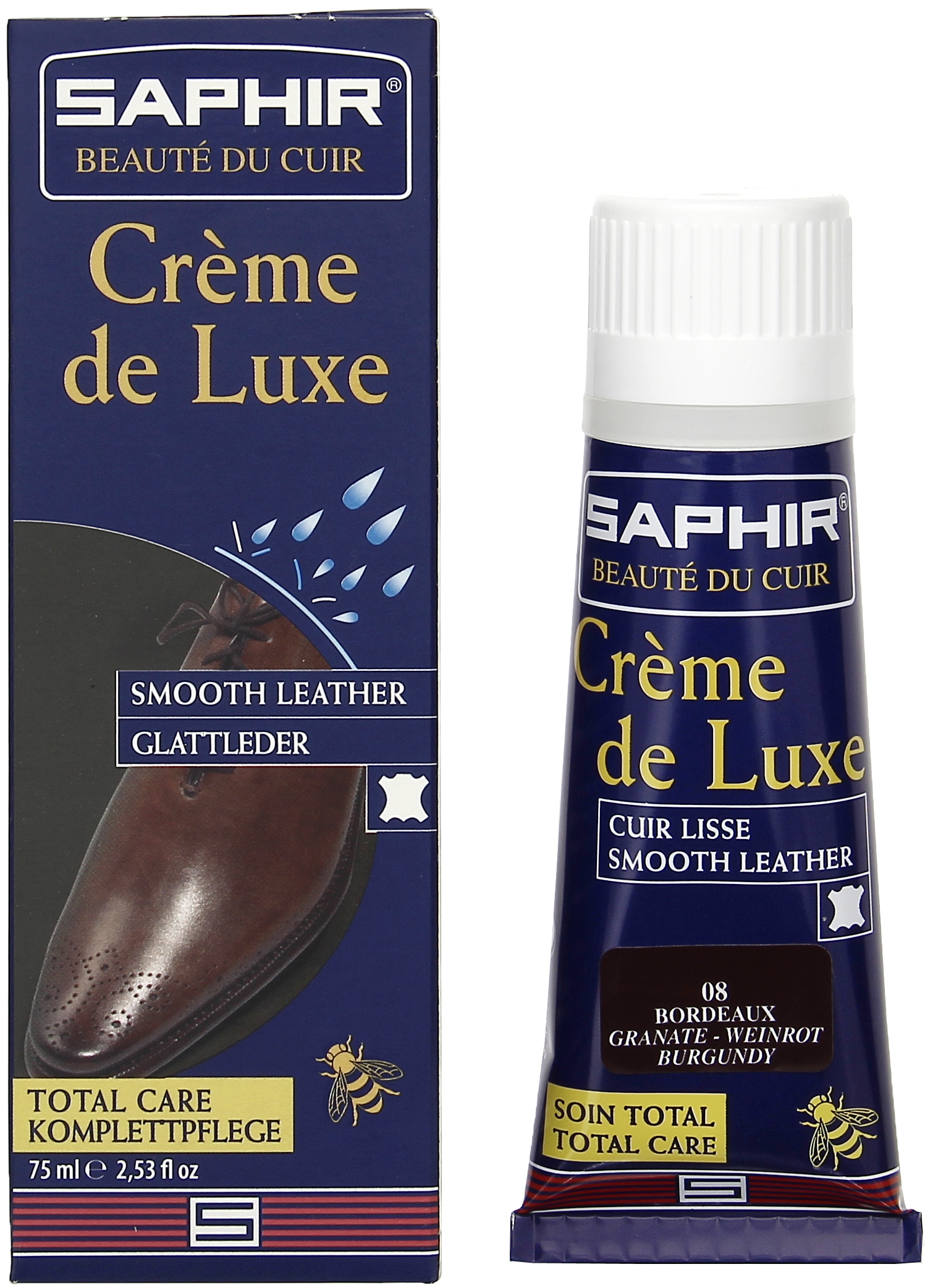 Крем для обуви Сапфир Cream de luxe 0023